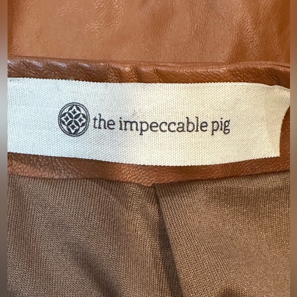 The Impeccable Pig Womens Pleather Skirt Size Small - Picture 3 of 8